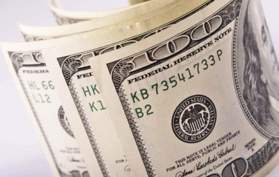 Stack of four $100 bills