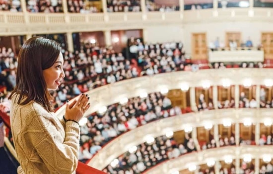 Orchestra manager in large theatre