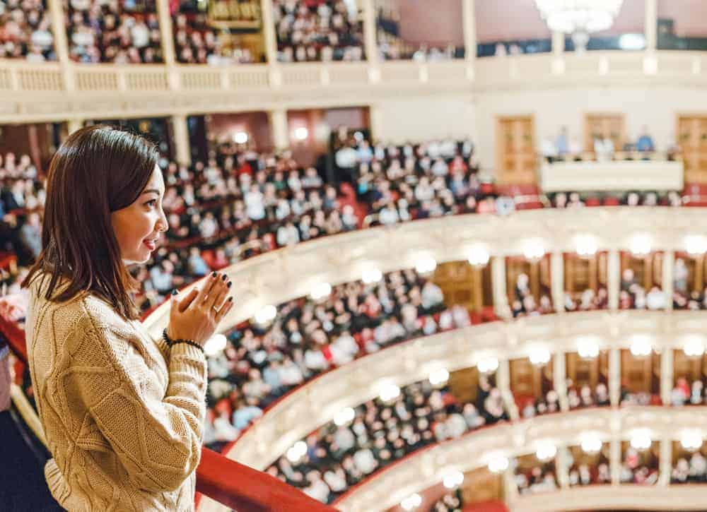 Orchestra manager in large theatre