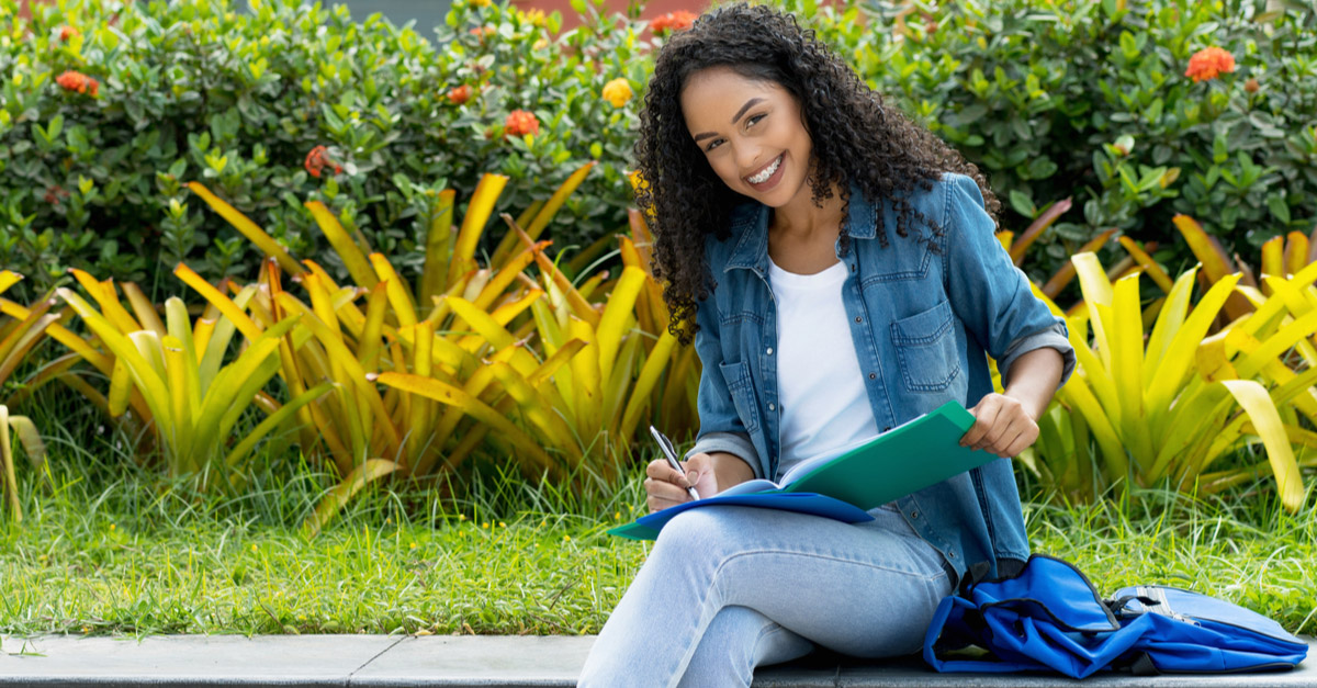 Young Black female student at one of the best music colleges in California